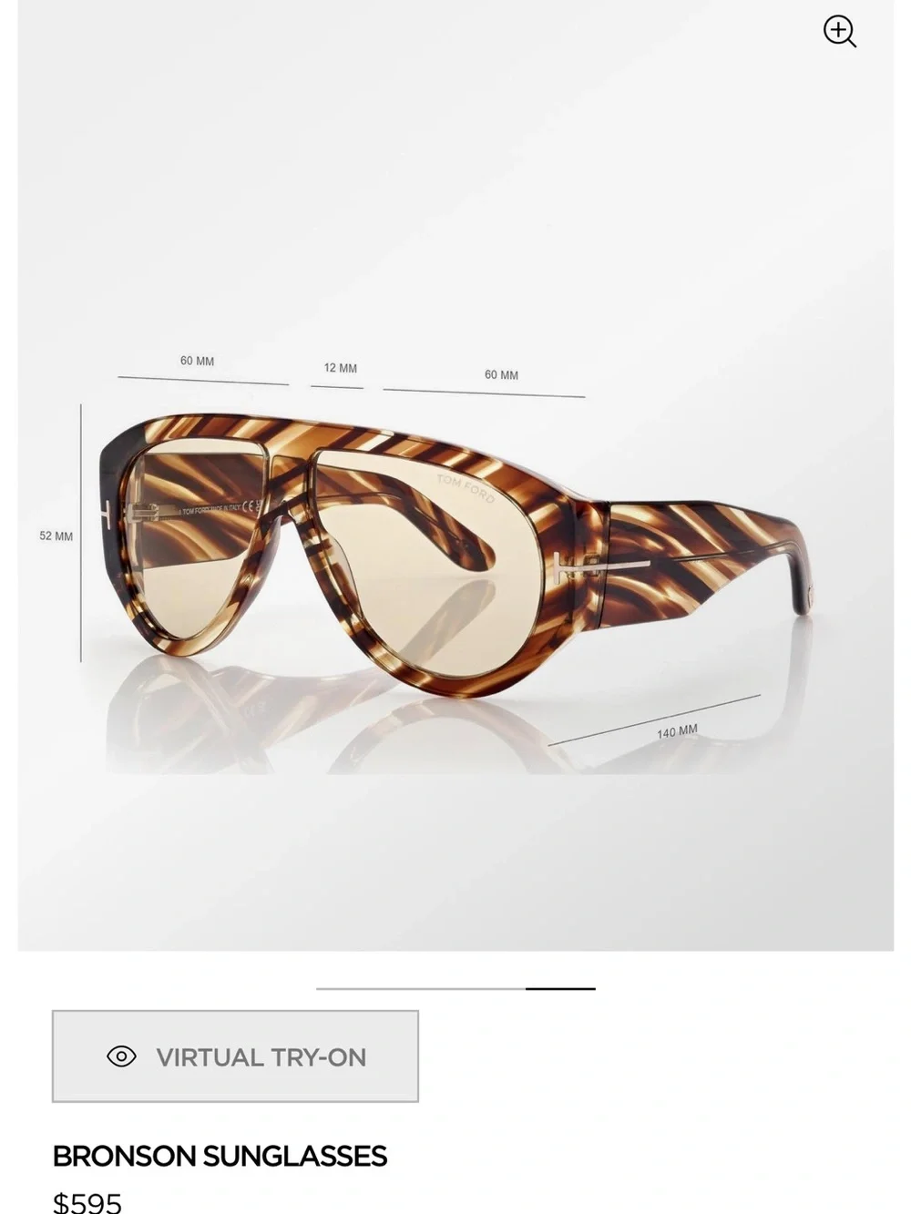 TOM FORD BRONSON HAVANA GLASSES